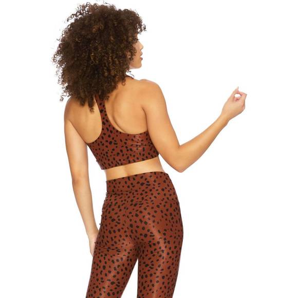 NEW BEACH RIOT twist top in brown spot - Picture 3 of 3